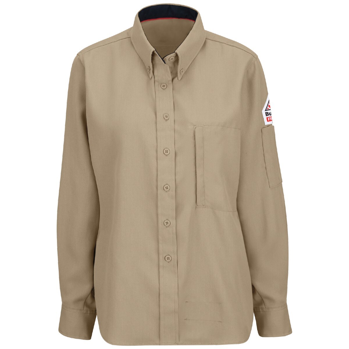 Bulwark iQ Series Women's Lightweight Comfort Woven Shirt in Khaki